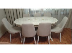 Стул на металлокаркасе Kora beige / black фото покупателя 334