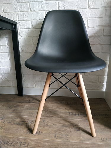 Стул Cindy Eames mod. 001 khaki / natural фото покупателя 509