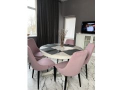 Стул на металлокаркасе Kora white / light purple фото покупателя 7