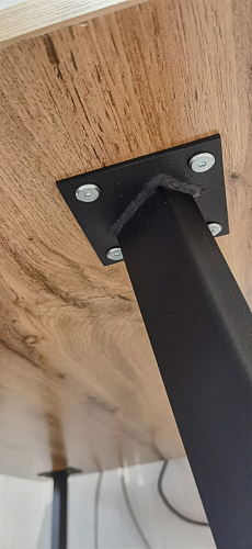 Стол Тринити Лофт 120 32 мм дуб галифакс табако / черный матовый фото покупателя 216