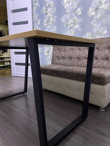 Деревянный стол Лота Лофт 140х80 дуб крафт табачный / черный матовый фото покупателя 547