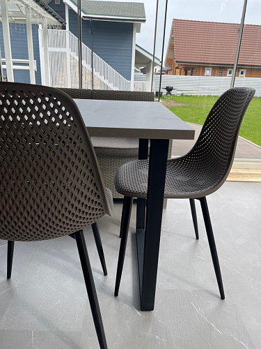 Деревянный стол Лота Лофт 120x75 дуб крафт табачный / черный матовый фото покупателя 204