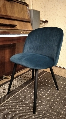 Стул на металлокаркасе Gabi latte / gold / black фото покупателя 262