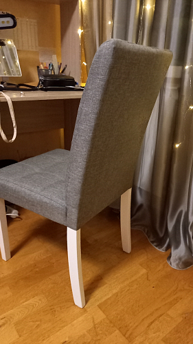 Стул Madina white / fabric pebble фото покупателя 1