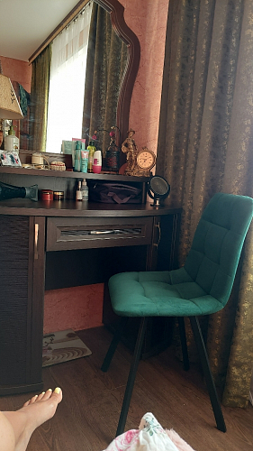 Стул на металлокаркасе Чилли бежевый / белый каркас фото покупателя 722