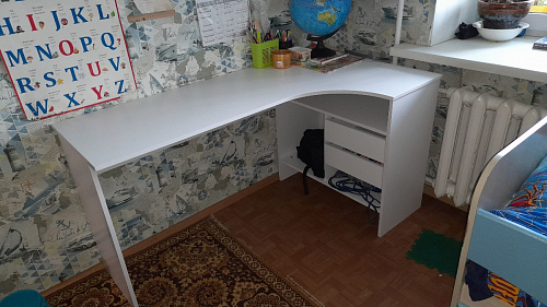 Письменный стол СПм-25 левый дуб сонома фото покупателя 11