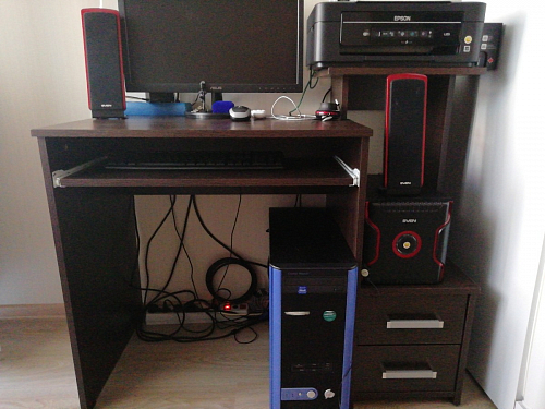 Компьютерный стол Джаз-24 левый венге фото покупателя 60