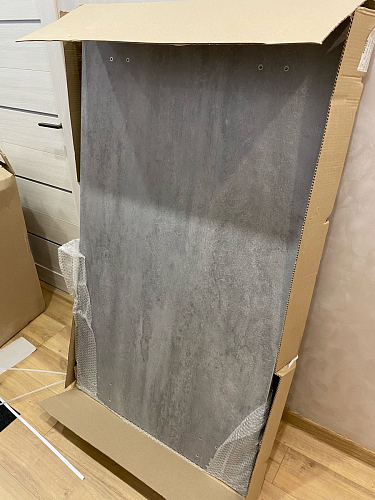 Стол Лота Лофт 140 25 мм черный матовый / бетон фото покупателя 220