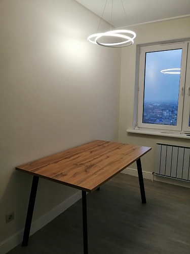 Стол Тринити Лофт 120 32 мм дуб галифакс табако / черный матовый фото покупателя 351