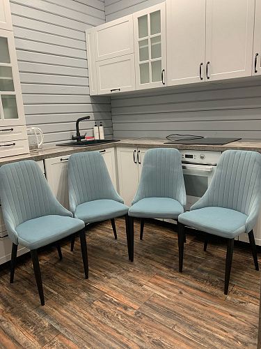 Стул на металлокаркасе Kora wine red / black фото покупателя 463