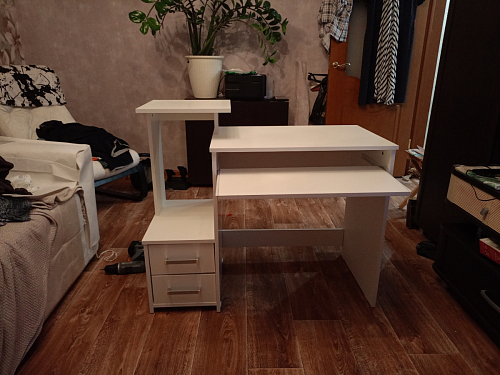 Компьютерный стол Джаз-24 левый дуб сонома фото покупателя 148