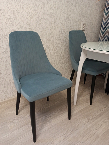 Стул на металлокаркасе Kora beige / black фото покупателя 145