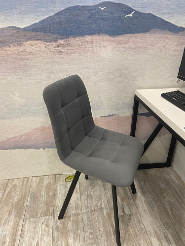 Стул на металлокаркасе Чилли светло-серый / белый каркас фото покупателя 551