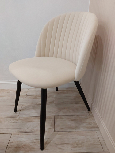 Стул на металлокаркасе Gabi 1 light purple / black / gold фото покупателя 269