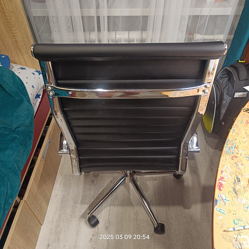 Компьютерное кресло Reus черная сетка / хром фото покупателя 75