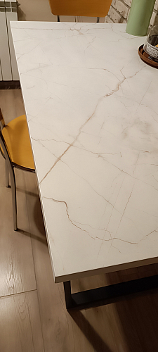 Стол Эльпатия 130 дуб велингтон / черный матовый фото покупателя 18