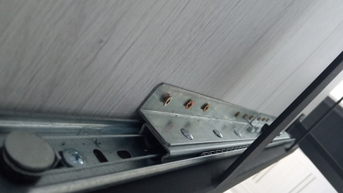 Деревянный стол Колон Лофт 120(160) х 75 черный матовый / бетон фото покупателя 46