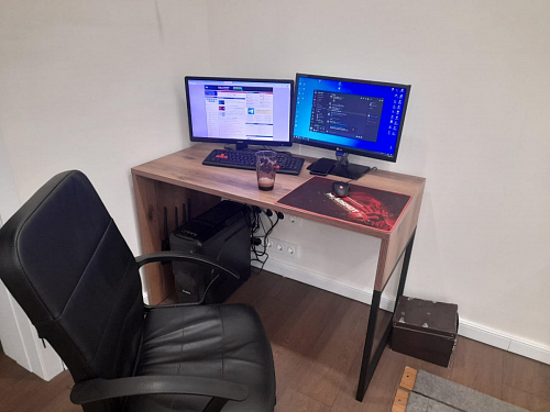 Письменный стол Ниа 115х60 белый / белый матовый фото покупателя 5