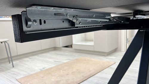 Керамический стол Вилли 140(200)х80 carmen light grey / черный фото покупателя 63