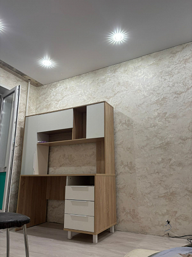 Компьютерный стол Комфорт 12.95 N дуб сонома / сатин фото покупателя 46