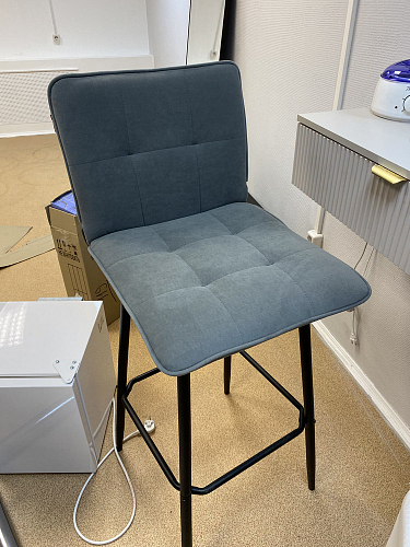 Барный стул Bari серый велюр фото покупателя 15