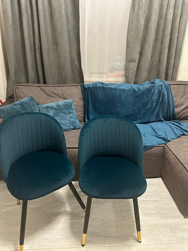 Стул на металлокаркасе Gabi gray / black фото покупателя 186