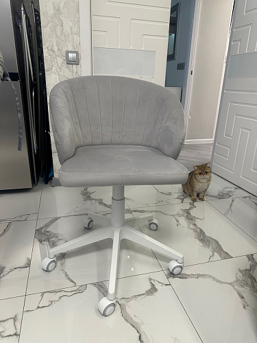 Компьютерное кресло Пард экокожа белый фото покупателя 169