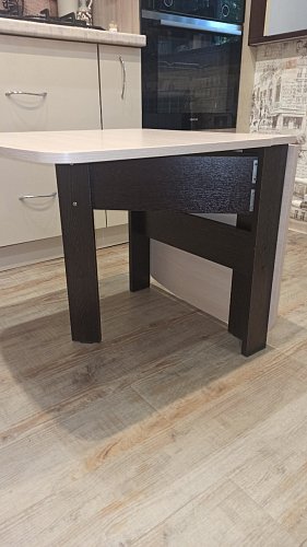 Стол-книжка СтК6 венге / дуб молочный высота 54 см фото покупателя 83