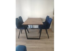 Стол Лота Лофт 140 25 мм черный матовый / бетон фото покупателя 661