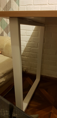 Деревянный стол Лота Лофт 120x75 дуб крафт табачный / черный матовый фото покупателя 114