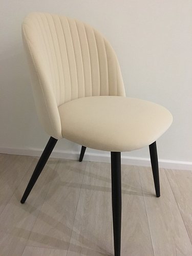 Стул на металлокаркасе Gabi 1 light purple / black / gold фото покупателя 287