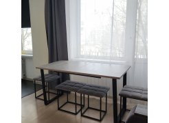 Стол Лота Лофт 120 25 мм сабия / черный матовый фото покупателя 700