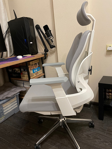 Компьютерное кресло Hiba gray / chrome фото покупателя 3