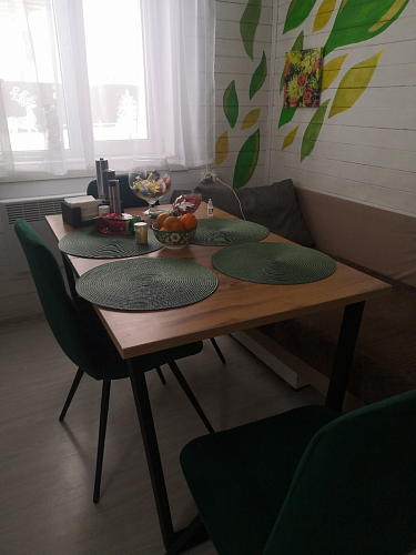 Деревянный стол Лота Лофт 140х80 дуб крафт табачный / черный матовый фото покупателя 205