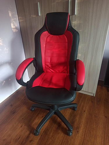 Компьютерное кресло Kadis темно-красное / черное фото покупателя 17