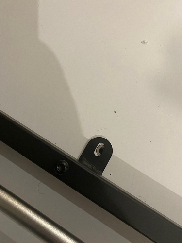 Компьютерный стол Маркос 140х80 голубой / черный фото покупателя 5