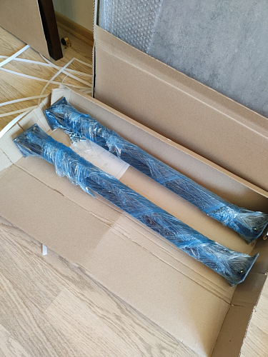 Стол Тринити Лофт 120 32 мм бетон / черный матовый фото покупателя 429