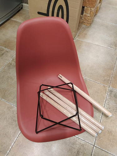 Стул Cindy Eames mod. 001 khaki / natural фото покупателя 275