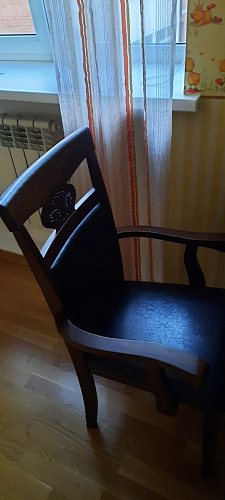 Стул деревянный Luiza dirty oak / dark brown фото покупателя 25