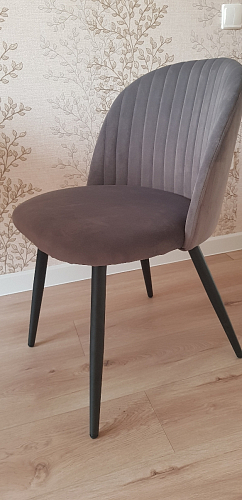 Стул на металлокаркасе Gabi 1 light purple / black фото покупателя 732