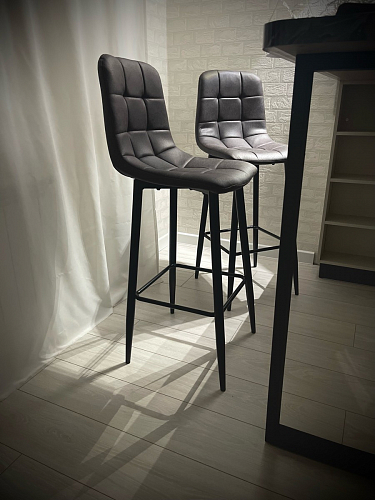 Барный стул Chio black / grey фото покупателя 3