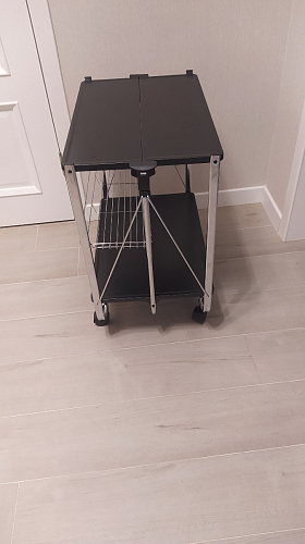 Столик сервировочный SC-5119 складной черный фото покупателя 20