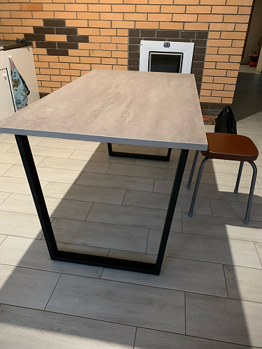 Стол раскладной Лота Лофт 120 25 мм юта / черный матовый фото покупателя 422