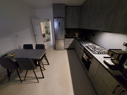 Стол Тринити Лофт 120 32 мм дуб галифакс табако / черный матовый фото покупателя 414