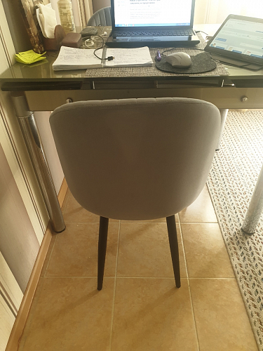 Стул на металлокаркасе Gabi green / black / silver фото покупателя 272