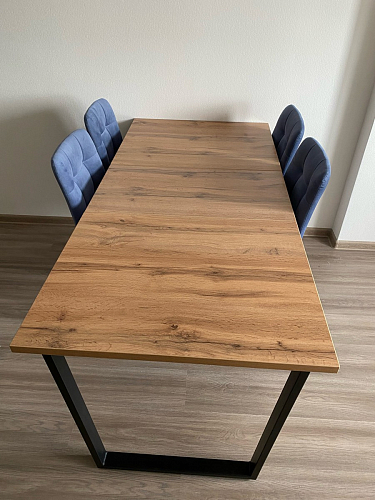 Деревянный стол Лота Лофт 120x75 дуб крафт табачный / черный матовый фото покупателя 564