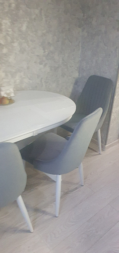 Стул на металлокаркасе Kora gray / black фото покупателя 70