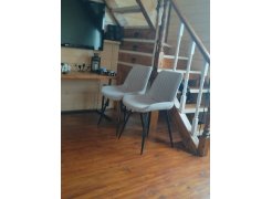 Стул на металлокаркасе Седа К крутящийся светло-серый  / белый фото покупателя 287