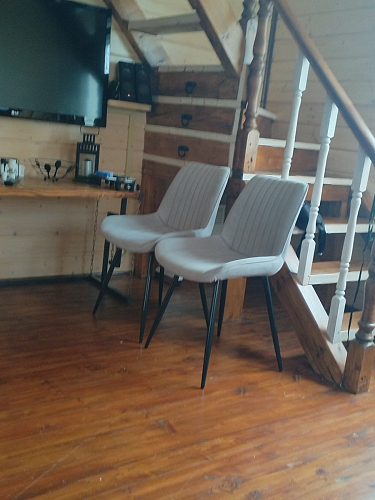 Комплект стульев Вейв 4 шт светло-серый / черный фото покупателя 287