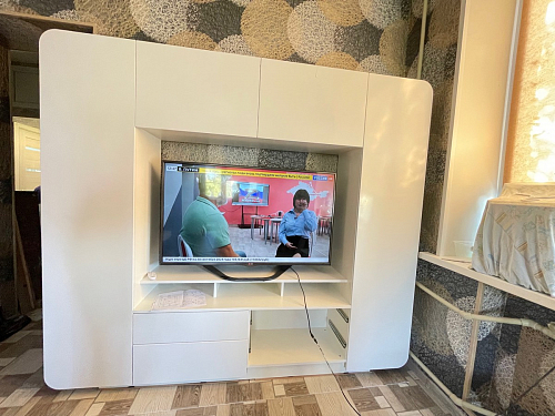 Готовая гостиная Румба белый / белый глянец  - Уцененный экземпляр фото покупателя 30